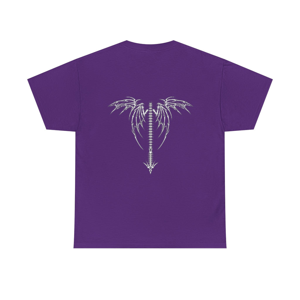 Graphic Tee — “An Unexamined Life Is Not Worth Living” with Gothic Tribal Back Design