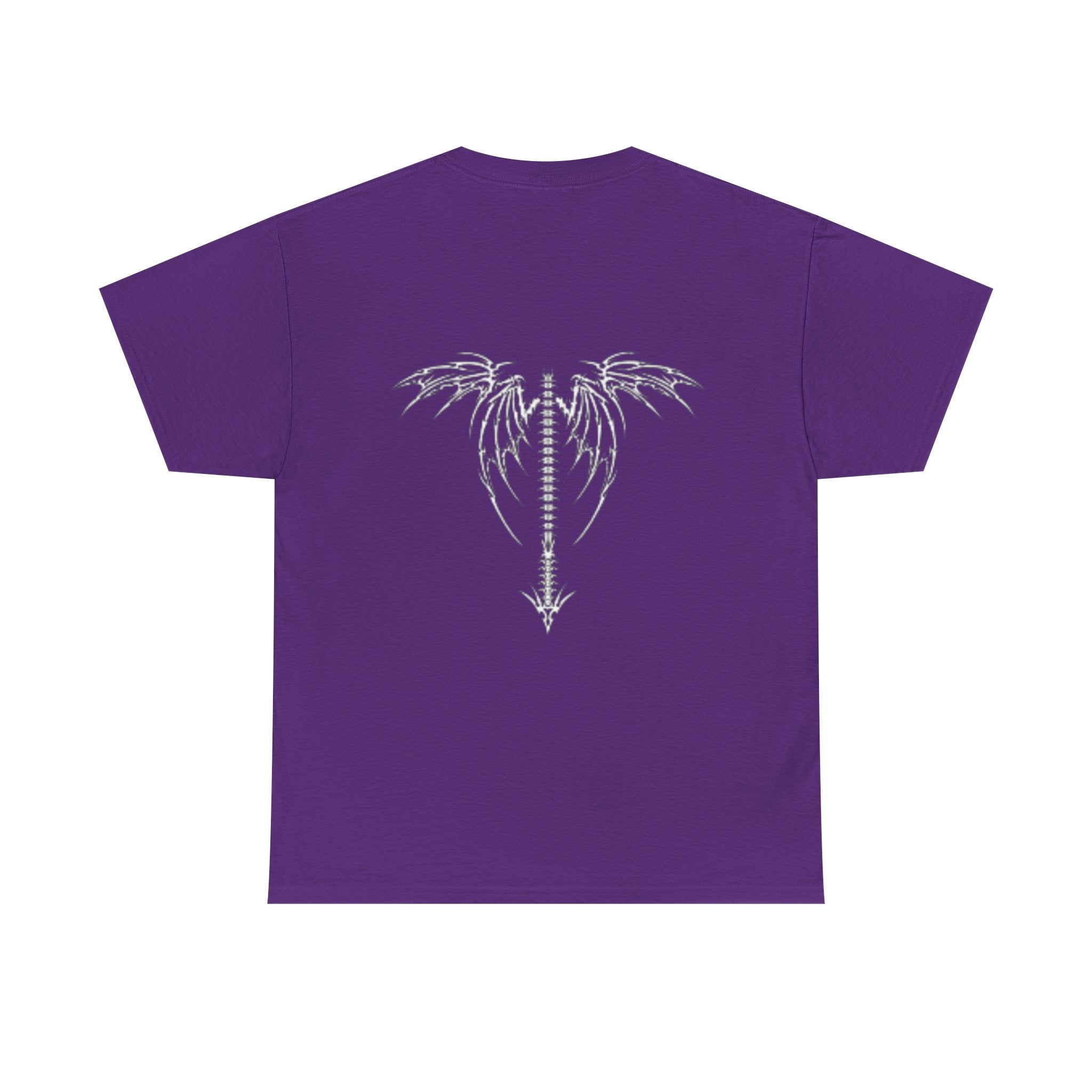 Graphic Tee — “An Unexamined Life Is Not Worth Living” with Gothic Tribal Back Design