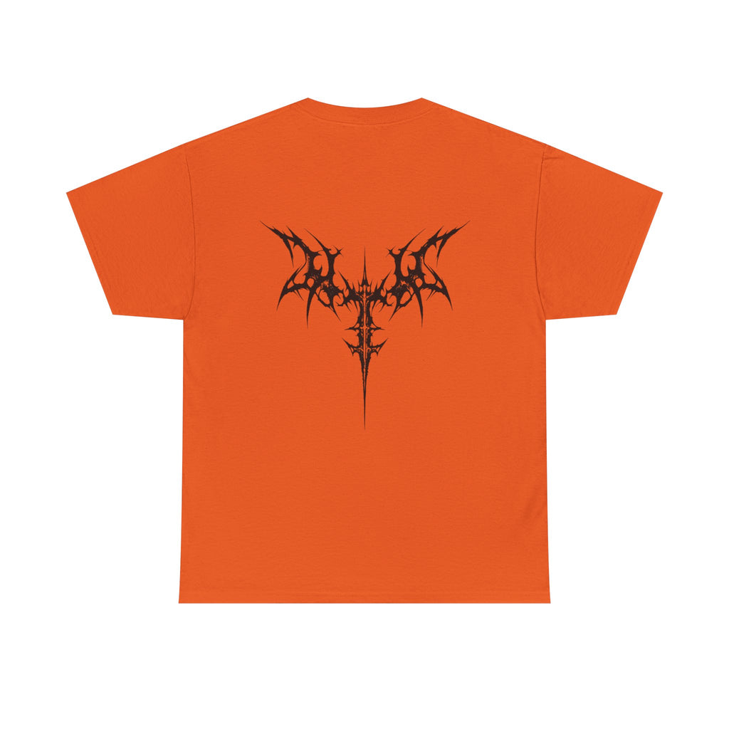 Graphic Tee — “An Unexamined Life Is Not Worth Living” with Gothic Tribal Back Design