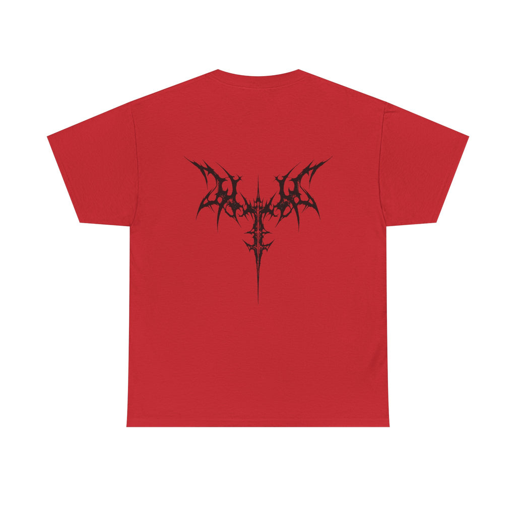 Graphic Tee — “An Unexamined Life Is Not Worth Living” with Gothic Tribal Back Design