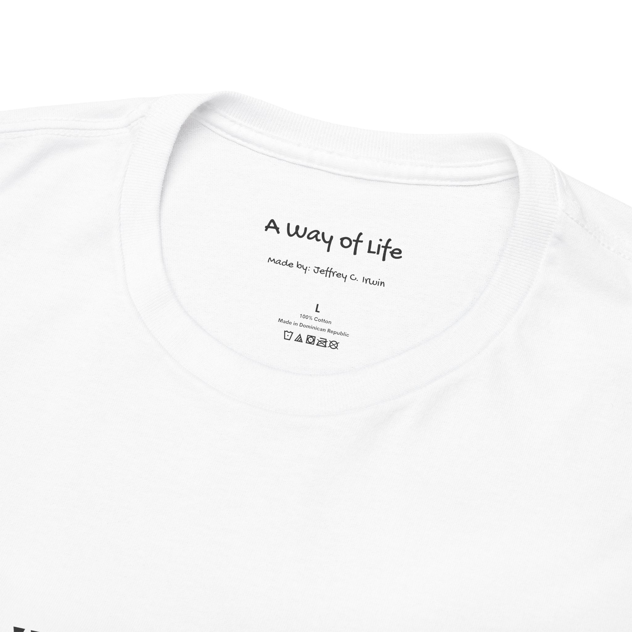 Graphic Tee — “An Unexamined Life Is Not Worth Living” with Gothic Tribal Back Design